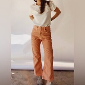 Hey Gang The Corduroy Flare Pants Size 26 Peach Coral